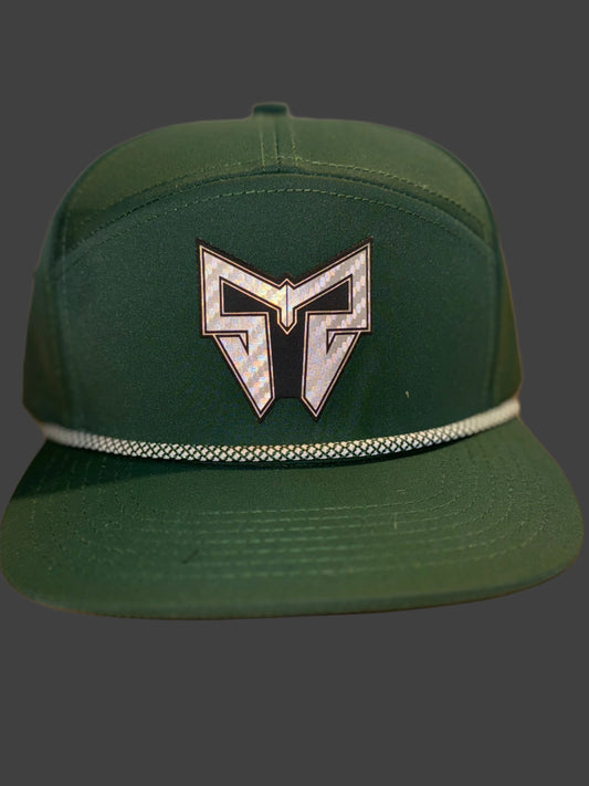 Green 7 panel Hydro Rope Hat
