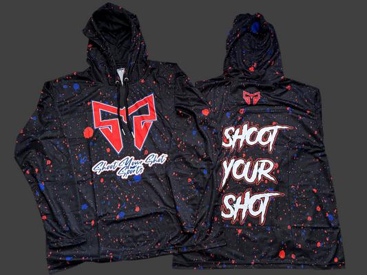 Black USA Splatter LW hoodie