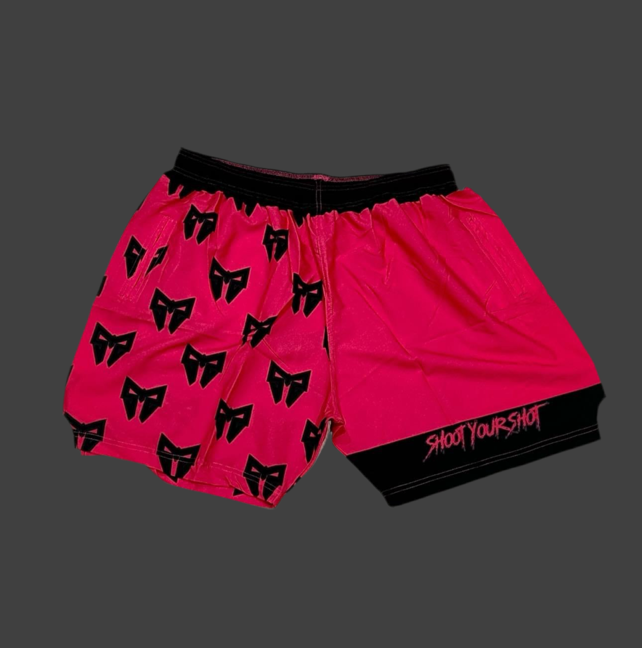 Pink Black Shorts