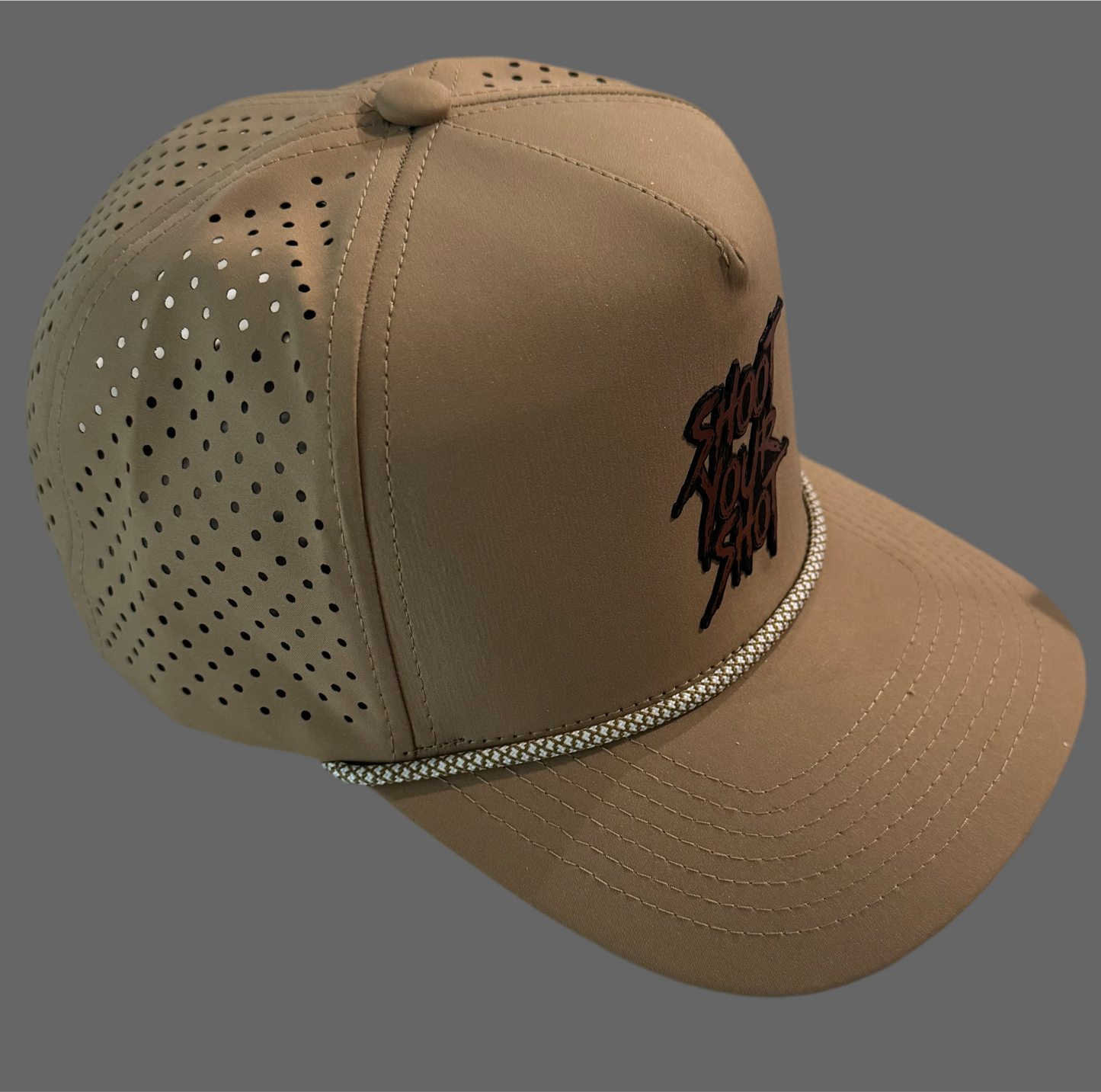 SYS script tan rope hat