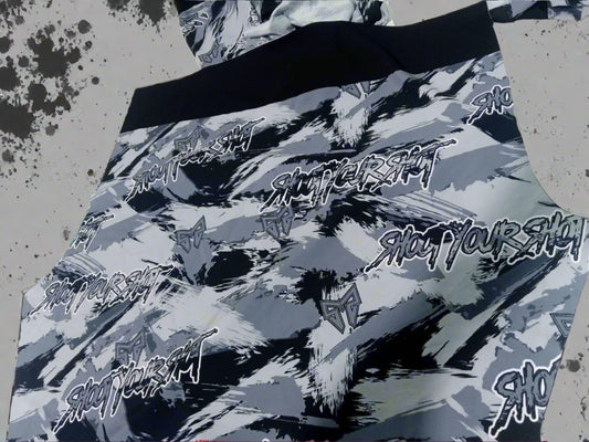 SYS Shorts Grey Graffati camo