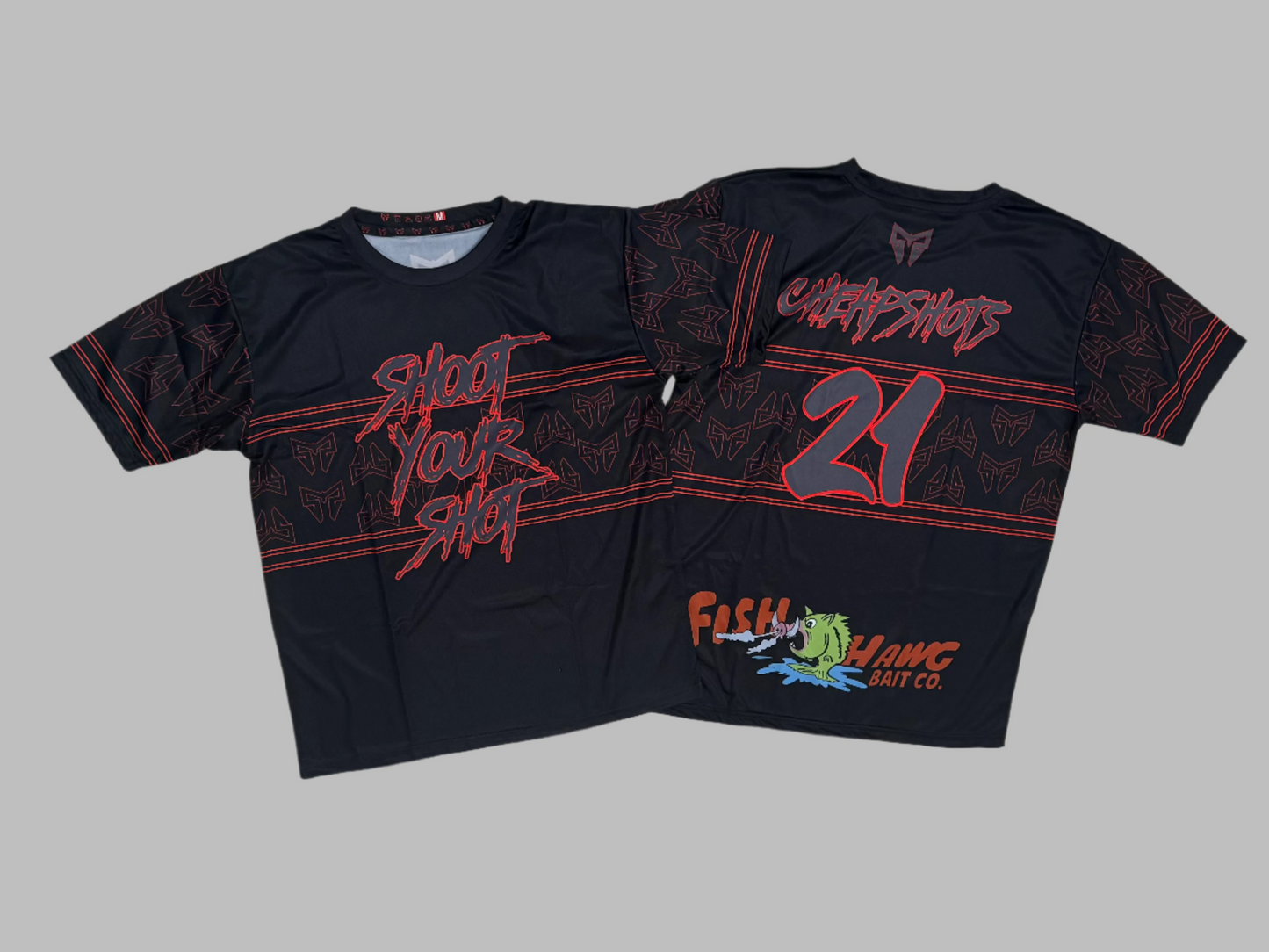 SYS Script Black Red Jersey