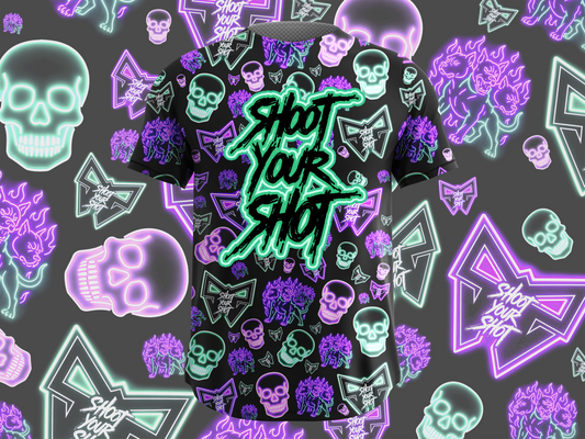 Halloween Neons Purple Green